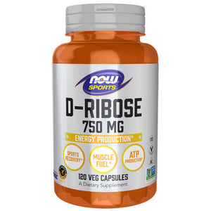 Now Foods, D-Ribose, 750 mg, 120 Caps