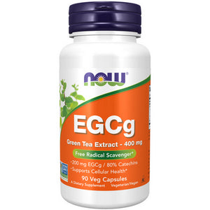 Now Foods, EGCg Green Tea Extract, 400 mg, 90 Veg Caps