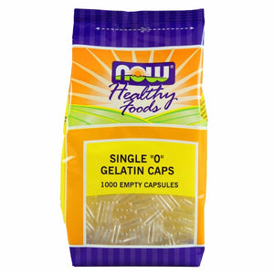 Now Foods, Single "0" Gelatin Caps, 1000 Empty Caps