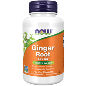 Now Foods, Ginger Root, 550 mg, 100 Caps