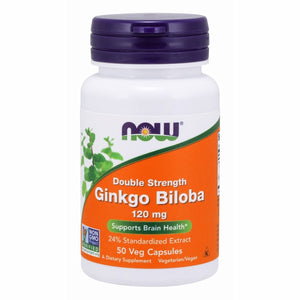 Now Foods, Ginkgo Biloba, 120 mg, 50 Vcaps