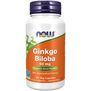 Now Foods, Ginkgo Biloba, 60 mg, 120 Caps