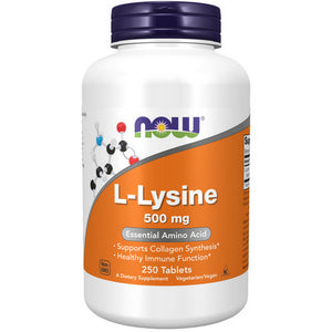 Now Foods, Lysine, 500 mg, 250 Tabs