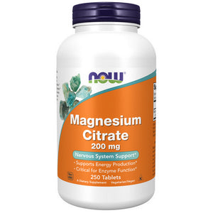 Now Foods, Magnesium Citrate, 200 mg, 250 Tabs