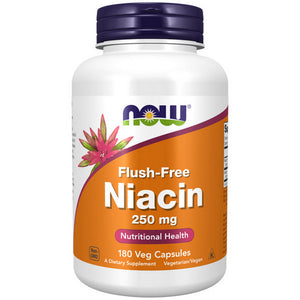 Now Foods, FlushNo ChangeFree Niacin, 250 Mg, 180 Caps