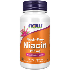 Now Foods, Flush-Free Niacin, 250 mg, 90 Caps