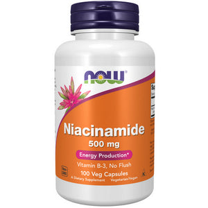 Now Foods, Niacinamide, 500 mg, 100 Caps