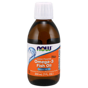 Now Foods, Omega-3 Fish Oil, Lemon, 7oz