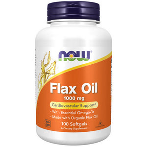 Now Foods, Organic Flax Oil, 1000 mg, 100 Sgels