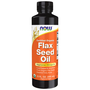 Now Foods, Organic Flax Seed Oil, 12 OZ