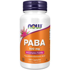Now Foods, Paba, 500 mg, 100 Caps