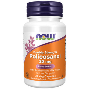 Now Foods, Policosanol Double Strength Capsules, 20mg, 90 Veg Caps
