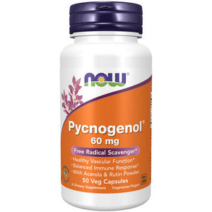 Now Foods, Pycnogenol, 60 mg, 50 Vcaps