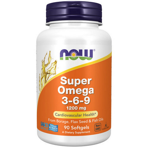 Now Foods, Super Omega 3-6-9, 1200 mg, 90 Sgels
