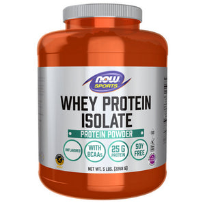 Now Foods, Whey Protein Isolate, Unflavored, 5 lbs