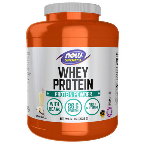 Now Foods, Whey Protein, Natural Vanilla, 6 lbs