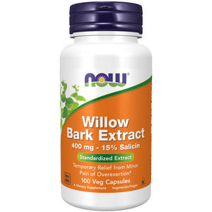 Now Foods, White Willow Bark, 400 mg, 100 Caps