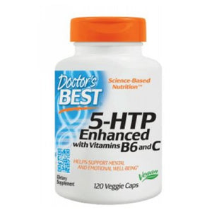 Doctors Best, 5HTP Enhanced With Vitamins B6 And C, 120 Veg Caps