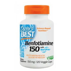 Doctors Best, Best Benfotiamine, 150 mg, 120 Vegegie Caps
