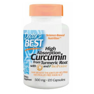 Doctors Best, High Absorption Curcumin, 120 Veggie Caps