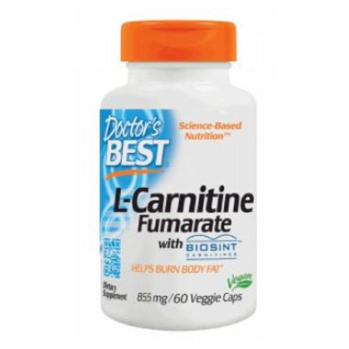 Doctors Best, L-Carnitine Fumarate featuring Sigma Tau Carnitine, 855 mg, 60 Veggie Caps