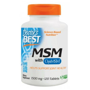 Doctors Best, MSM with OptiMSM, 1500 mg, 120 Tabs
