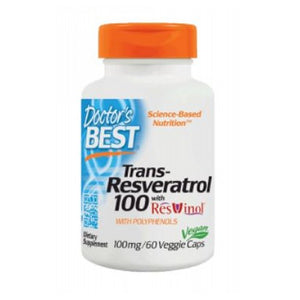 Doctors Best, Best Trans Resveratrol 100 Featuring Resvinol-25, 60 Veggie Caps