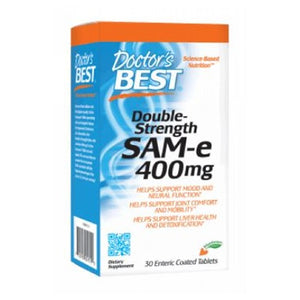 Doctors Best, Double Strength SAM-e, 400 mg, 30 Tabs