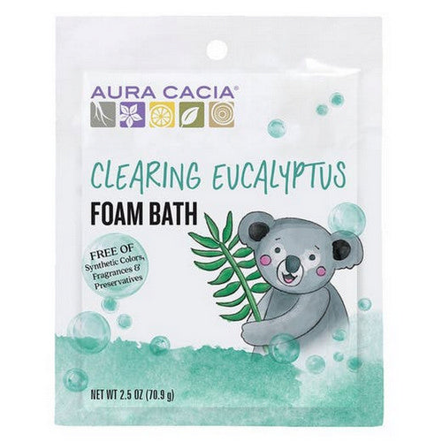 Aura Cacia, Aromatherapy Foam Bath, Kids Clearing 2.5 Oz