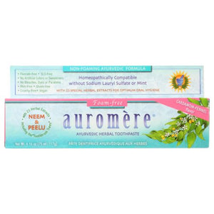 Auromere, Ayurvedic Toothpaste, Non-foaming Sls Free 4.16 Oz