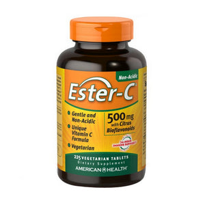 American Health, Ester-c With Citrus Bioflavonoids, 500 mg, 225 Vegitabs