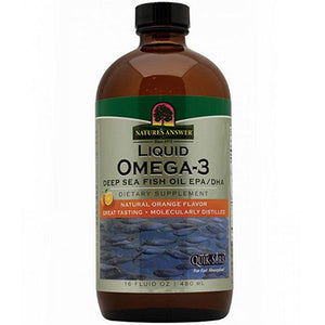 Nature's Answer, Liquid Omega 3, Natural Orange Flavor, 16 Oz
