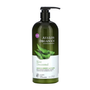 Avalon Organics, Hand & Body Lotion, Aloe Unscented, 32 Oz