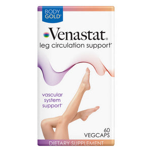 Body Gold, Venastat Capsules For Natural Leg Vein Health, 60 caps