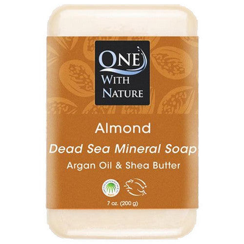 One with Nature, Almond Bar Soap, Shea Butter Dead Sea, 7 Oz