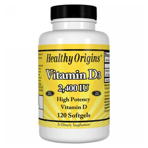 Healthy Origins, Vitamin D3, 2400 IU, 120 Softgels