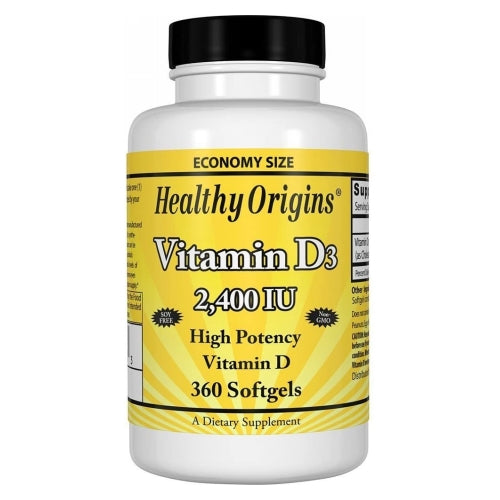 Healthy Origins, Vitamin D3, 2400iu, 360 Sgel