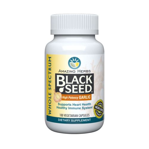Amazing Herbs, Black Seed & Garlic, 100 Cap