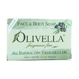 Olivella, Bar Soap, Fragrance Free, 3.52 Oz