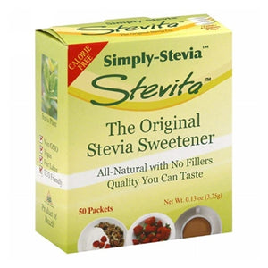 Stevita, Simply Stevia Sweetener, 50 pkts