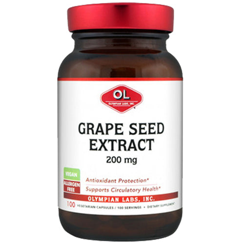 Olympian Labs, Grape Seed Extract, 200 mg, 100 caps