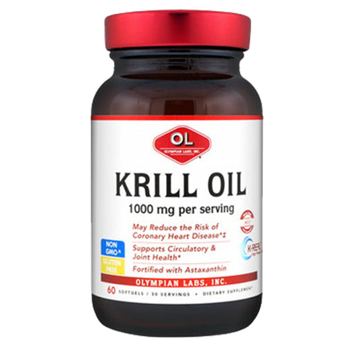 Olympian Labs, Krill Oil, 1 gm, 60 softgels