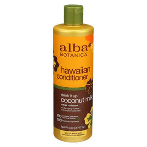 Alba Botanica, Hair Conditioner, Coconut Milk Extra 12 OZ