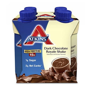 Atkins, RTD Dark Chocolate Royale Shake., 4/11 Oz