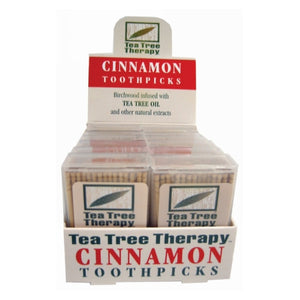 Tea Tree Therapy, Tea Tree Therapy Toothpicks Cinnamon, Cinnamon, 100 Count