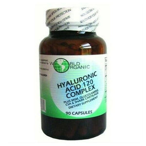 World Organics, Hyaluronic Acid, 120 Mg, 90 caps