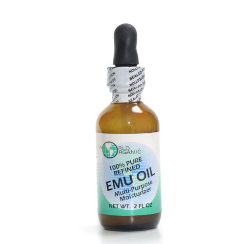 World Organics, EMU Oil 100% pure with Dropper, 2 oz