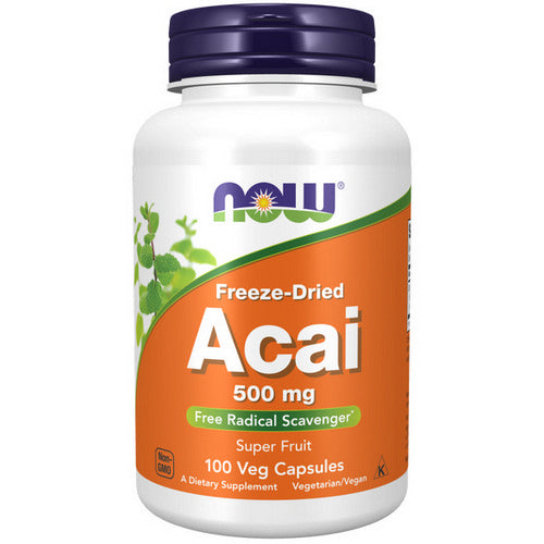 Now Foods, Acai, 500 mg, Organic Freeze-Dried 100 Vcaps