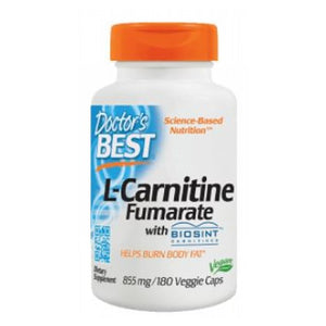 Doctors Best, L-Carnitine Fumarate, 855 mg, 180 Veggie Caps
