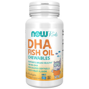 Now Foods, DHA Kids Chewable Softgels, 100 mg, 60 Softgels